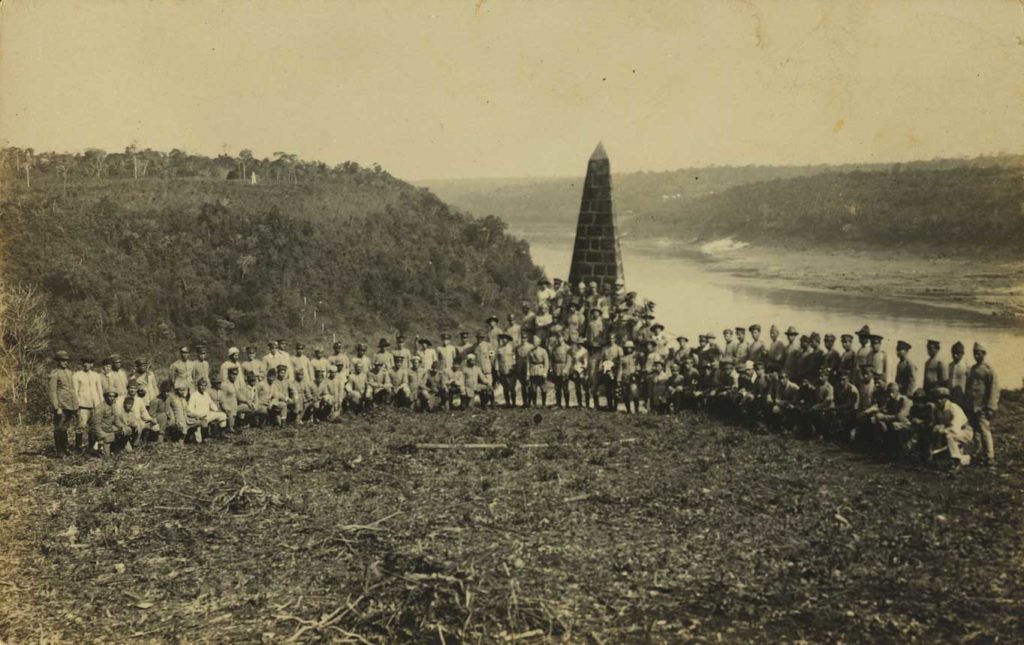 obelisco do Marco das Três Fronteiras foi inaugurado em 20 de julho de 1903